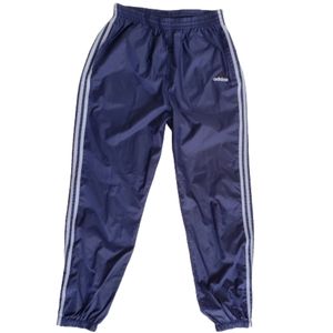 Vintage Adidas Windbreaker Pants Mens L Large Navy
